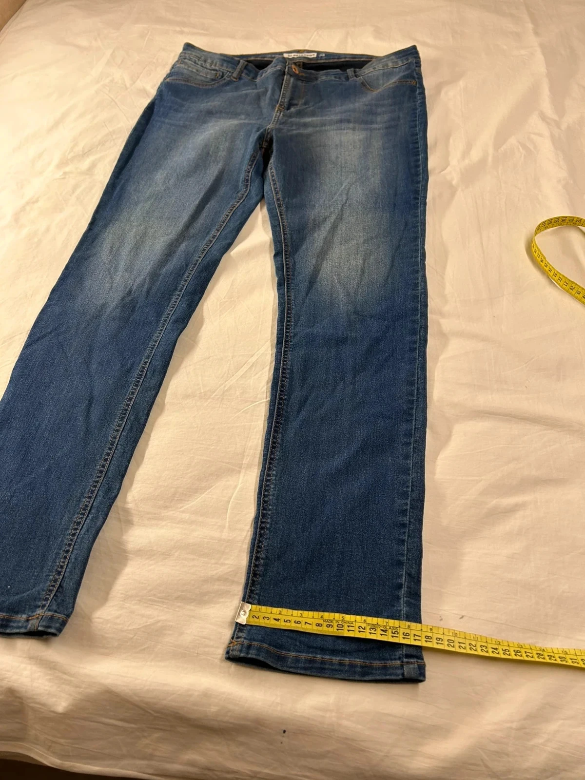 Blauwe skinny jeans in extenso maat 38 us – photo 7
